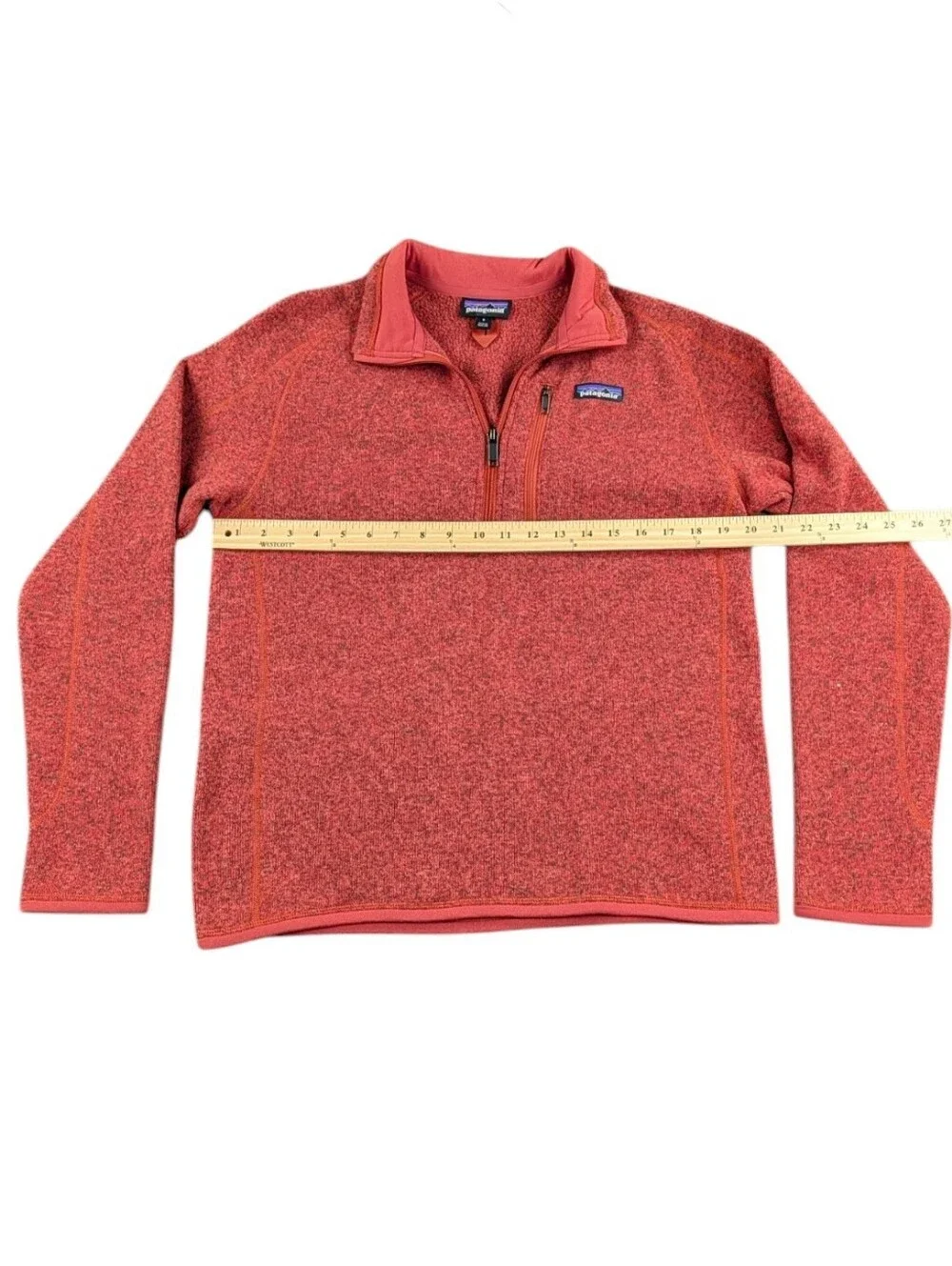 Patagonia Better Sweater 1/4 Zip Fleece Pullover Coral Heather Men's Small
